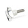 GN 6335.5 Boutons à main, aluminium, goujon fileté en inox Finition: AP - poli
