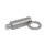 GN 722.4 Doigts d'indexage, inox, avec position de repos Type: TU - Ronde, avec anneau de traction, sans monté