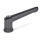 GN 300.4 Manettes indexables à force de serrage accrue, avec douille en acier Couleur: SZ - noir, RAL 9005, finition brillante